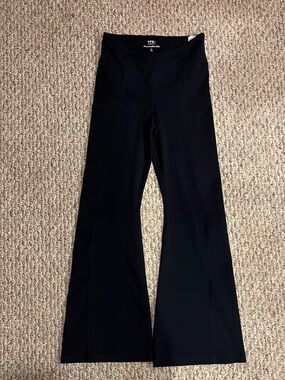 Abercrombie Kids YPB Black High-Waist Flare Yoga Pants 9/10
